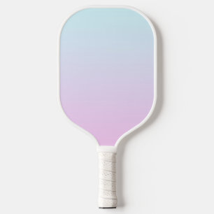 Raquette De Pickleball Arrière - plan de dégradé rose et bleu pastel