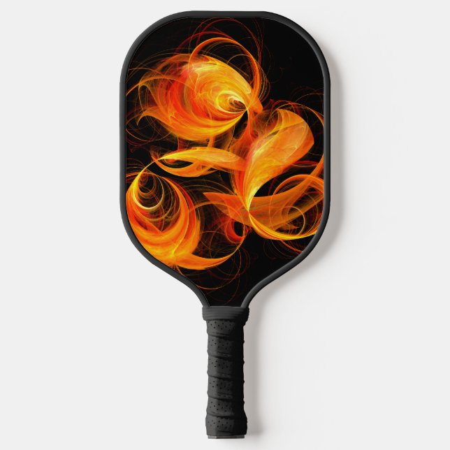 Raquette De Pickleball Art Abstrait Fireball (Recto)