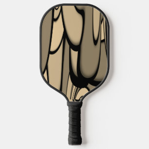 Raquette De Pickleball Art Moderne Fondre des teintes Brown