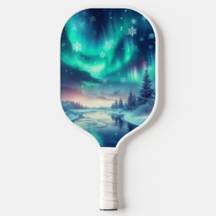 Raquette De Pickleball aurora borealis/Noël/hiver