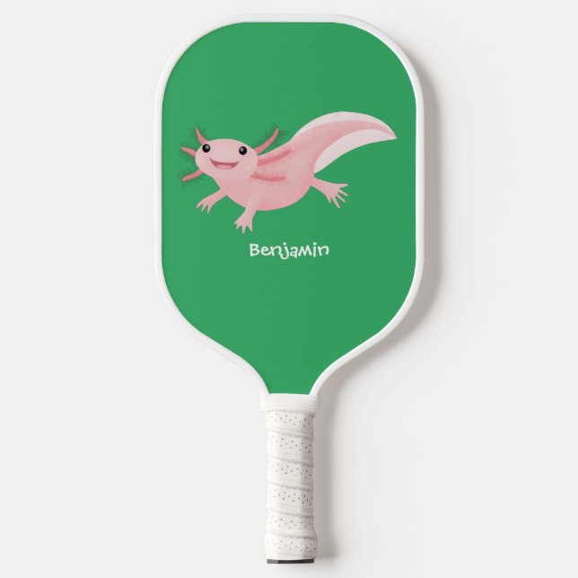 Raquette De Pickleball axolotl rose pâle (Recto)