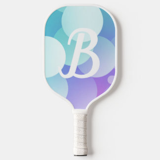 Raquette De Pickleball B Nom Pickleball Paddle Purple Blue Bubble Moderne