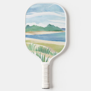 Raquette De Pickleball Baie d'herbe de plage Mer côtière océanique à l'