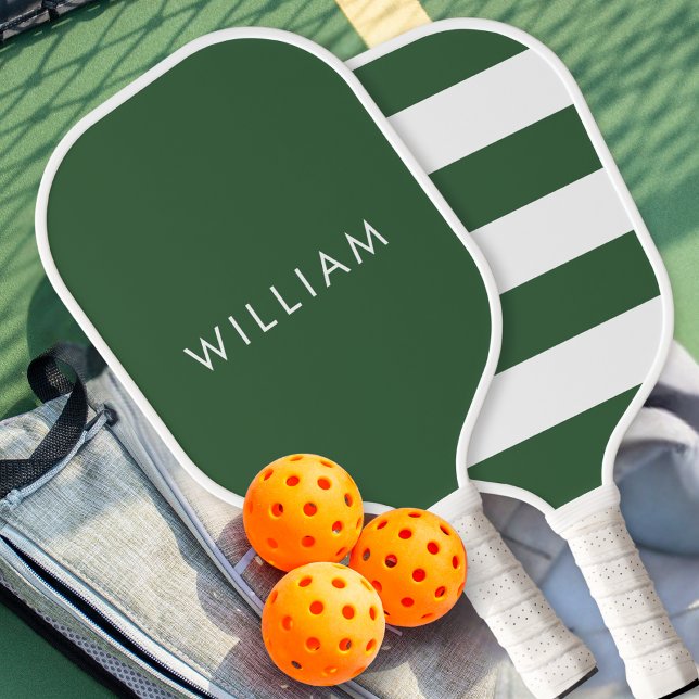 Raquette De Pickleball Basic Simple Green Modern Personalized (Créateur téléchargé)