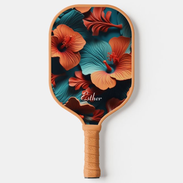 Raquette De Pickleball Beau Hibsicus (Recto)