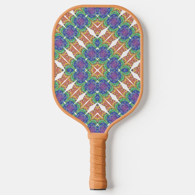 Raquette De Pickleball Berry Boho Rhombus (Recto)