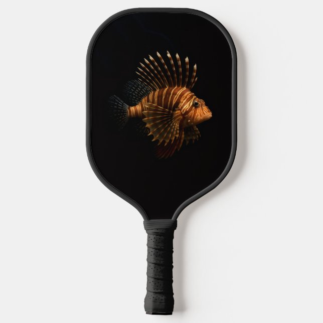 Raquette De Pickleball Black 4 Luxe Pickleball Paddle, Red Lionfish (Verso)