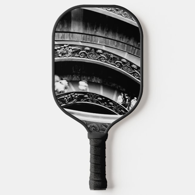 Raquette De Pickleball Black and White Spiral Staircase (Recto)