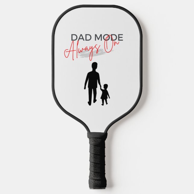 Raquette De Pickleball Black Red Papa Mode Toujours Sur Pickleball Paddle (Recto)