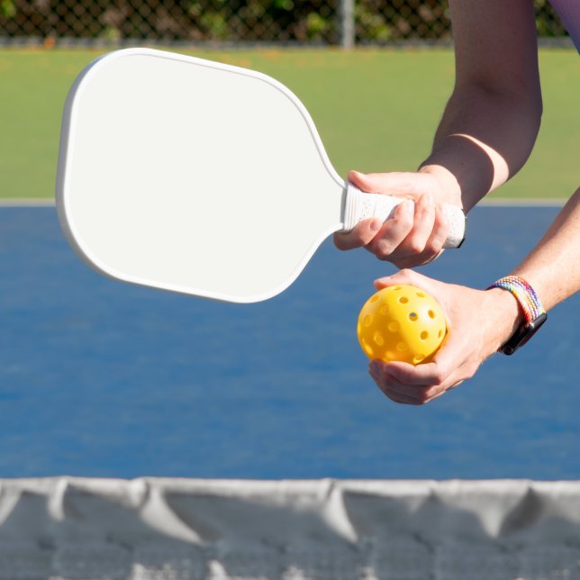 Raquette De Pickleball Blanc fou (Blanc le plus blanc) PERSONNALISÉ (Insitu)