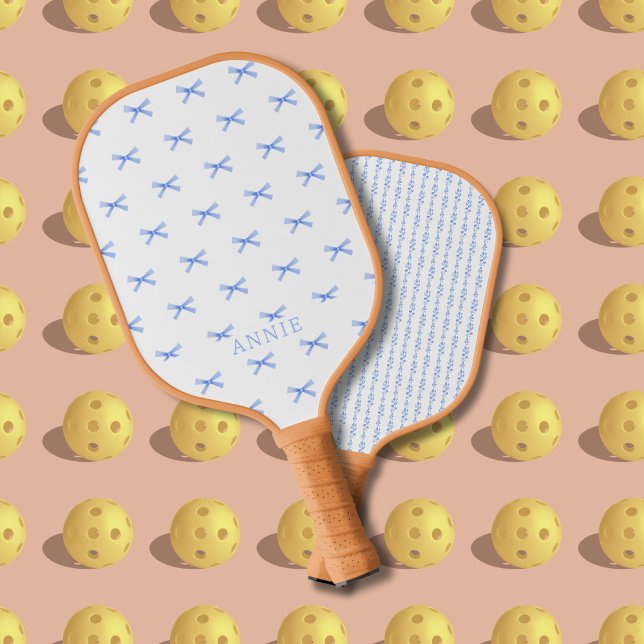Raquette De Pickleball Bleu Bow Coquette Pickleball Paddle (Créateur téléchargé)