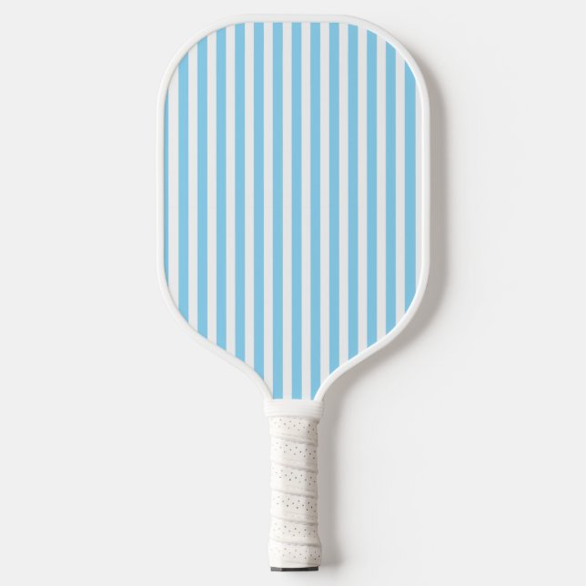 Raquette De Pickleball Bleu clair classique et blanc vertical trié (Recto)