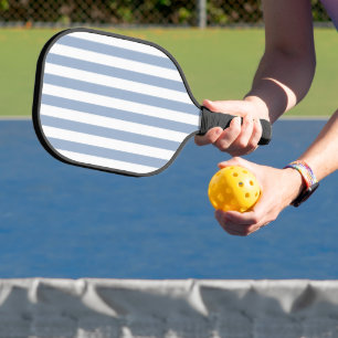Raquette de Pickleball Bleue et Blanche à Rayures