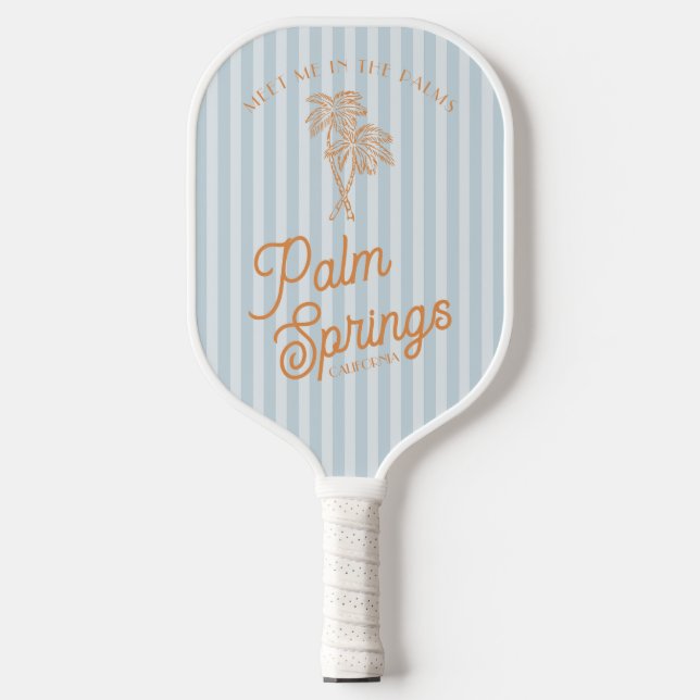 Raquette De Pickleball Blue Palm Spring Pastel Beach Party (Recto)
