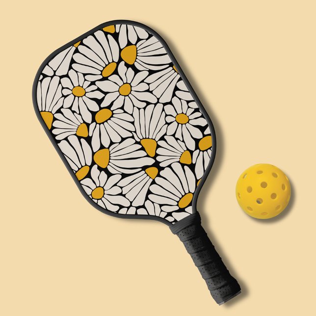 Raquette De Pickleball Boho Floral abstrait style Matisse (Retro boho floral pickleball paddle)