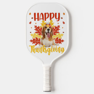 Raquette De Pickleball Bon thanksgiving drôle Turquie Beagle Lover