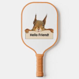 Raquette De Pickleball Bonjour ami Funny Squirrel