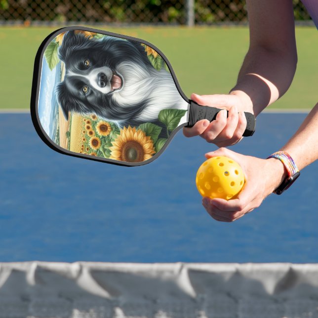Raquette De Pickleball Bordure Collie Amoureux des chiens Pickleball Padd (Insitu)