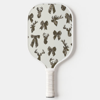 Raquette De Pickleball Bottom Lands Camo Coquette Bow for Women Deer Hunt