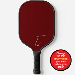 Raquette De Pickleball Bourgogne Monogrammé
