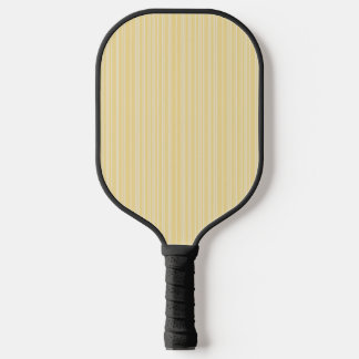 Raquette De Pickleball Bright moderne jaune et blanc bonbon rayé