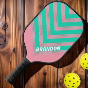 Raquette De Pickleball Brise de Plage Nostalgique Vintage Chevron Fondu N