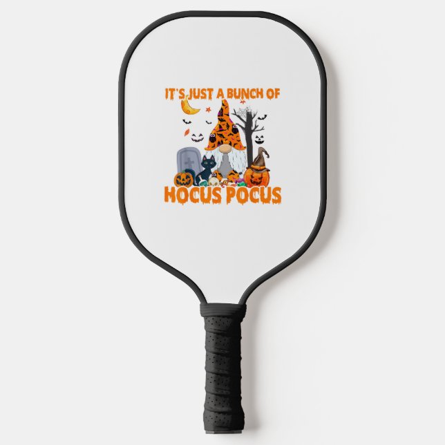 Raquette De Pickleball Bunch de Hocus Pocus Citrouille Gnome Bats effraya (Recto)