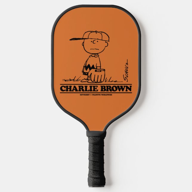 Raquette De Pickleball cacahuètes | Charlie Brown Jouer à la balle (Recto)