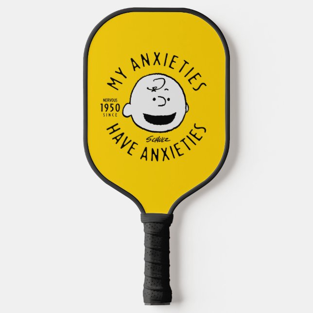 Raquette De Pickleball cacahuètes | Charlie Brown Nervous depuis 1950 (Recto)