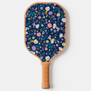 Raquette De Pickleball cacahuètes en Motif de fleurs