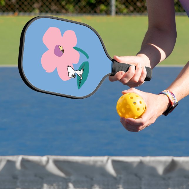 Raquette De Pickleball cacahuètes | Illustration Nature Rose Flower (Insitu)