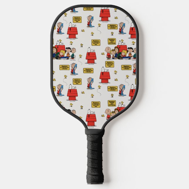 Raquette De Pickleball cacahuètes | Le bonheur, c'est... (Recto)