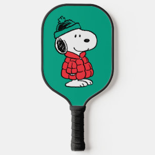 Raquette De Pickleball cacahuètes Snoopy Chat d'hiver et Casquette