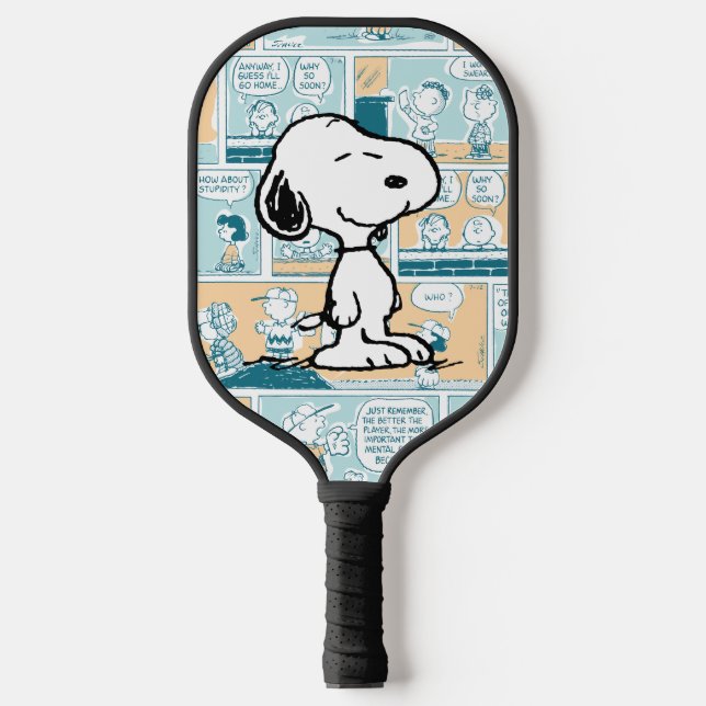 Raquette De Pickleball cacahuètes | Snoopy Comic Motif (Recto)