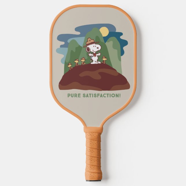 Raquette De Pickleball cacahuètes | Snoopy & Woodstock Satisfaction pure (Recto)