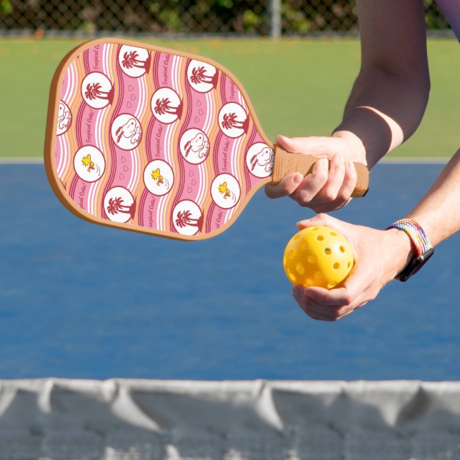 Raquette De Pickleball cacahuètes | Snoopy & Woodstock Tropical Cutie (Insitu)