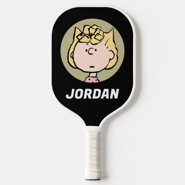 Raquette De Pickleball cacahuètes | Visages de Sally | Ajouter Votre Nom (Recto)