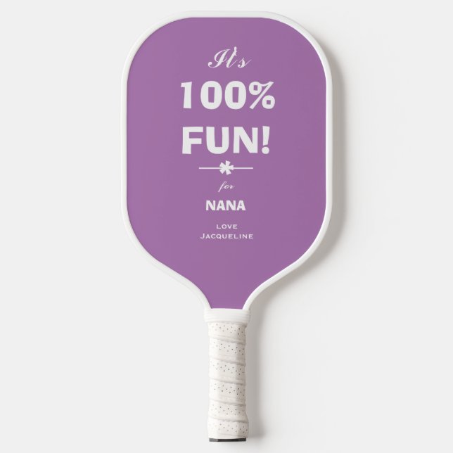 Raquette De Pickleball CADEAU Moderne simple pour NANA Chic Script amusan (Recto)