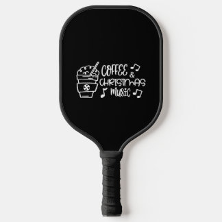 Raquette De Pickleball Café Et Musique De Noël