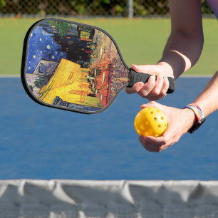 Raquette De Pickleball Café Terrasse à la nuit par Vincent van Gogh