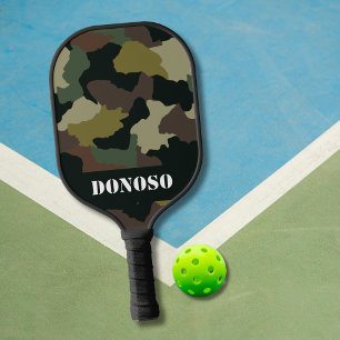 Raquette De Pickleball Caméra Personnalisé Tons De Terre   Camouflage Bro