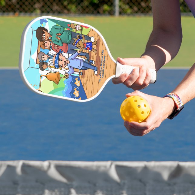 Raquette De Pickleball Cancer Survivante Standard Black Pickleball Paddle (Insitu)