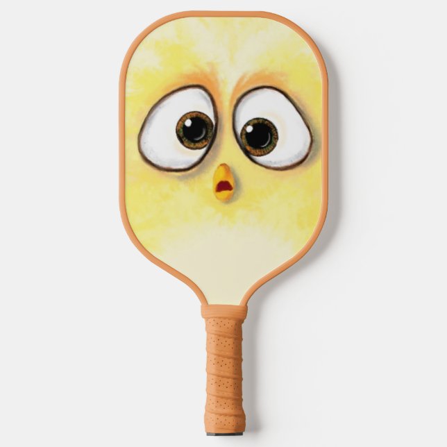 Raquette De Pickleball Caricature amusante de pickleball de poulet gros t (Recto)