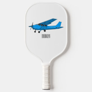 Raquette De Pickleball Caricature d'avion à voilure fixe