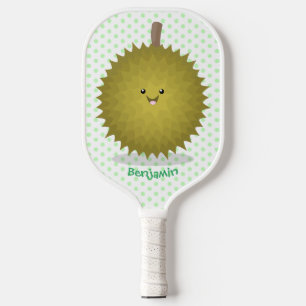 Raquette De Pickleball Caricature de durian joyeux