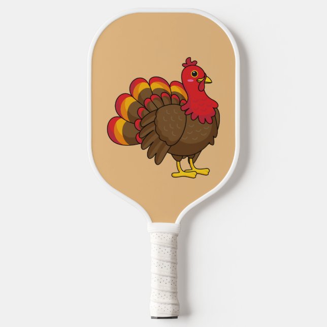 Raquette De Pickleball Caricature mignonne Turquie (Recto)