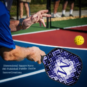 Raquette De Pickleball Carré dimensionnel - Marine-M