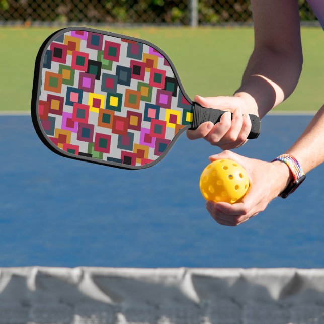 Raquette De Pickleball Carrés sombres sur la lumière (Insitu)