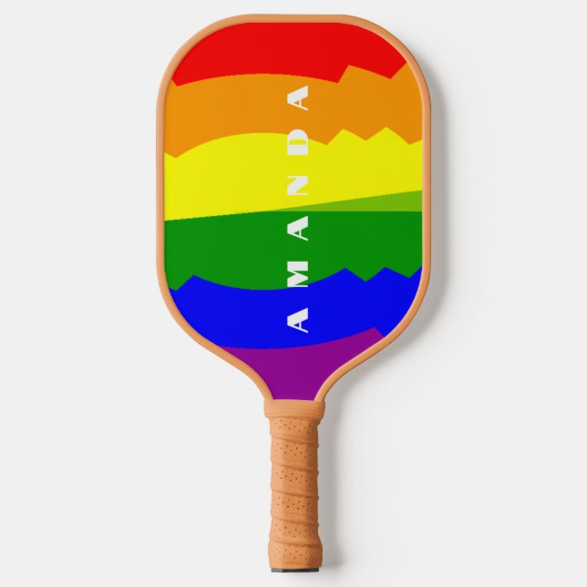 Raquette De Pickleball Célébration de la gay gay gay pride (Recto)
