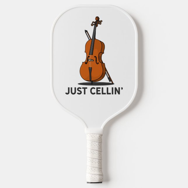Raquette De Pickleball Cellist Just Cellin Fiddle Player (Recto)